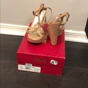 Wedges by Carlos Santana. New, never worn.